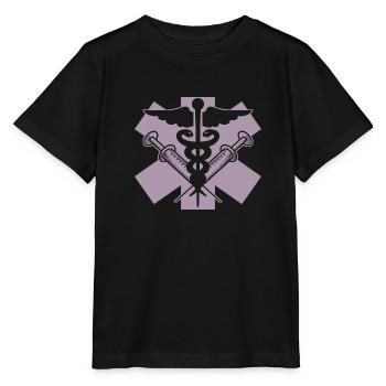 Médecin Symbole Médecin Médecin Infirmière - T-shirt bio MINI CREATOR Stanley/Stella Enfant - noir - Devant - Mikhail (115cm)