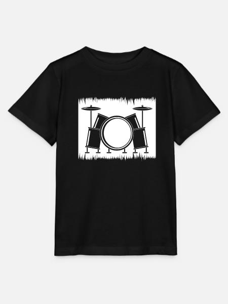 Schlagzeug Schlagzeuger Geschenke - Stanley/Stella Kinder T-Shirt MINI CREATOR - Schwarz