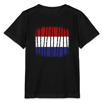 Pays-Bas Drapeau Hollande Drapeau néerlandais - T-shirt bio MINI CREATOR Stanley/Stella Enfant - noir - Devant - Mikhail (115cm)