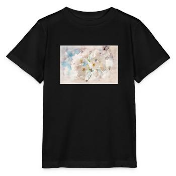la floraison des cerisiers japonais - T-shirt bio MINI CREATOR Stanley/Stella Enfant - noir - Devant - Mikhail (115cm)
