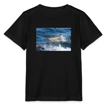 Delfin - Stanley/Stella Kinder T-Shirt MINI CREATOR  - Schwarz - Vorne - Mikhail (115cm)