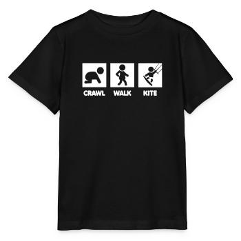 kitesurf bébé - T-shirt bio MINI CREATOR Stanley/Stella Enfant - noir - Devant - Mikhail (115cm)