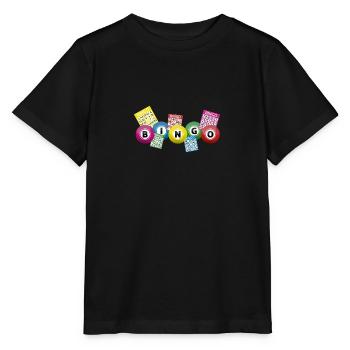 Bingo lottery balls and bingo cards - Stanley/Stella Kinder T-Shirt MINI CREATOR  - Schwarz - Vorne - Mikhail (115cm)