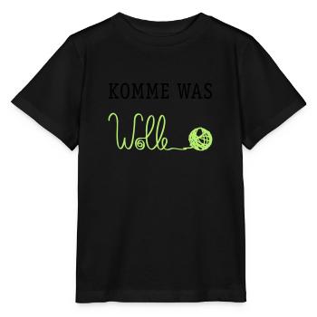 Komme was Wolle - Stanley/Stella Kinder T-Shirt MINI CREATOR  - Schwarz - Vorne - Mikhail (115cm)
