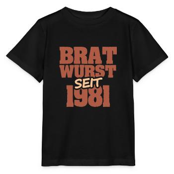 Barbecue 1981 - Stanley/Stella Kinder T-Shirt MINI CREATOR  - Schwarz - Vorne - Mikhail (115cm)