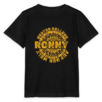 Arbeit Ronny - Stanley/Stella Kinder T-Shirt MINI CREATOR  - Schwarz - Vorne - Mikhail (115cm)