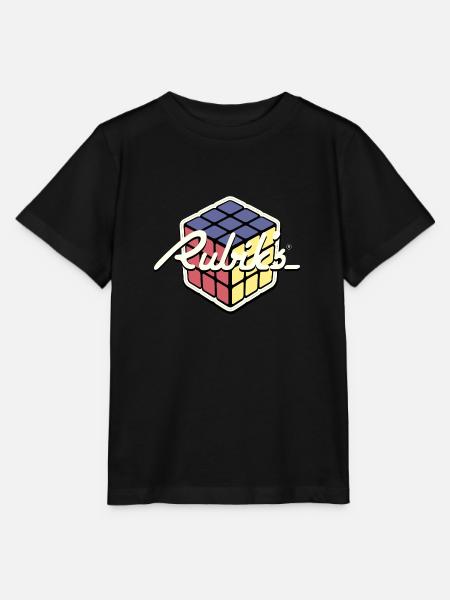 Rubik's Cube Rétro Design - T-shirt bio MINI CREATOR Stanley/Stella Enfant - noir