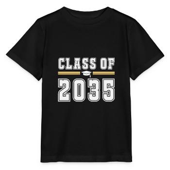 Klasse von 2035 Erster Schultag wächst mit mir - Stanley/Stella Kinder T-Shirt MINI CREATOR  - Schwarz - Vorne - Mikhail (115cm)