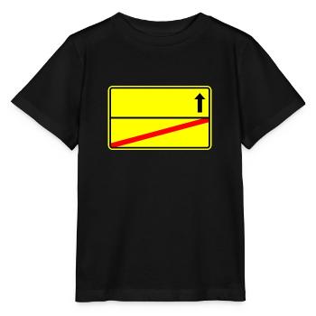 Panneau de signalisation modèle - T-shirt bio MINI CREATOR Stanley/Stella Enfant - noir - Devant - Mikhail (115cm)