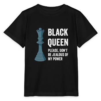 Chess Queen Black History Month Afroamerik - T-shirt bio MINI CREATOR Stanley/Stella Enfant - noir - Devant - Mikhail (115cm)