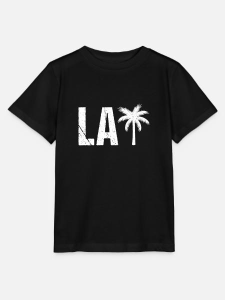 LA Palms, Kalifornia, Los Angeles - Stanley/Stella MINI CREATOR lasten t-paita - musta