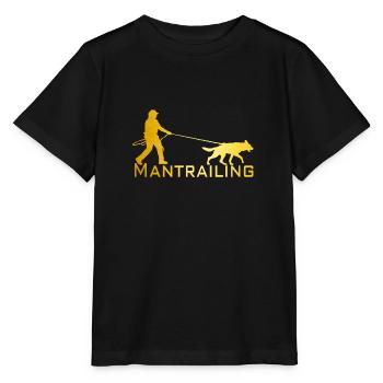 Mantrailing gold - Stanley/Stella MINI CREATOR Kids’ T-Shirt - black - Front - Mikhail (115cm)