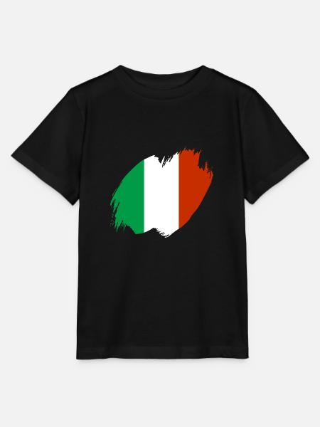Italië Vlag Vintage Italiaanse Vlag Gebruikte Look - Stanley/Stella Kinder-T-shirt MINI CREATOR  - zwart