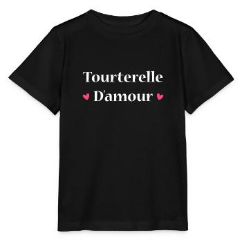 tourterelle d'amour - T-shirt bio MINI CREATOR Stanley/Stella Enfant - noir - Devant - Mikhail (115cm)