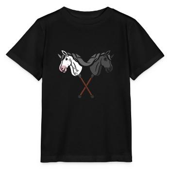 hobby horsing cheval de loisir cheval de loisir - T-shirt bio MINI CREATOR Stanley/Stella Enfant - noir - Devant - Mikhail (115cm)