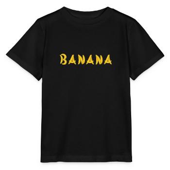 Banane - Stanley/Stella Kinder T-Shirt MINI CREATOR  - Schwarz - Vorne - Mikhail (115cm)