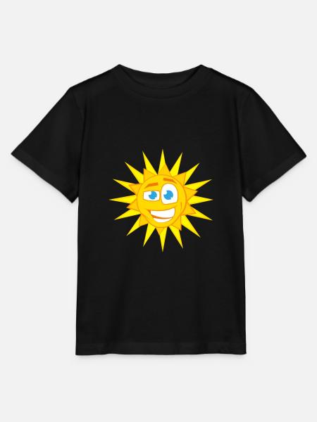 Sonne Sommer Sonnenstrahlen - Stanley/Stella Kinder T-Shirt MINI CREATOR - Schwarz