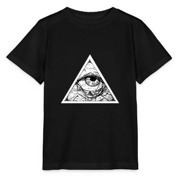Œil de la providence ▲ - T-shirt bio MINI CREATOR Stanley/Stella Enfant - noir - Devant - Mikhail (115cm)