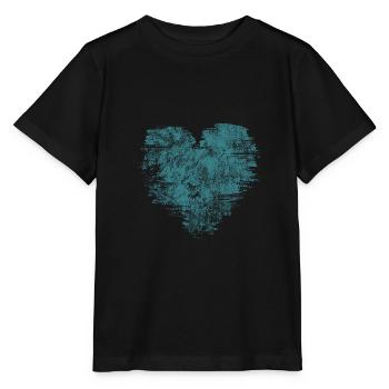 Cœur - du cœur - avec amour - T-shirt bio MINI CREATOR Stanley/Stella Enfant - noir - Devant - Mikhail (115cm)