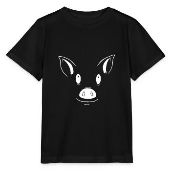 Porc - T-shirt bio MINI CREATOR Stanley/Stella Enfant - noir - Devant - Mikhail (115cm)