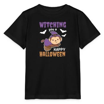 Sorcières singes Sorcières Sorcières vous sorcière un joyeux Halloween - T-shirt bio MINI CREATOR Stanley/Stella Enfant - noir - Devant - Mikhail (115cm)