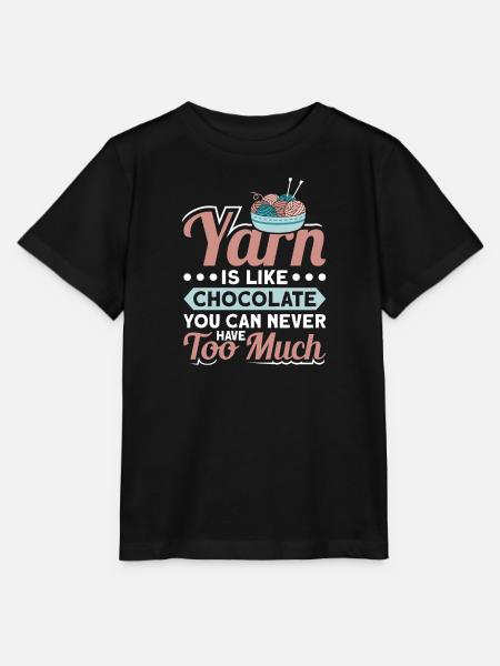 Handarbeit Stricken lustiger Strick Spruch - Stanley/Stella T-shirt MINI CREATOR til børn - sort