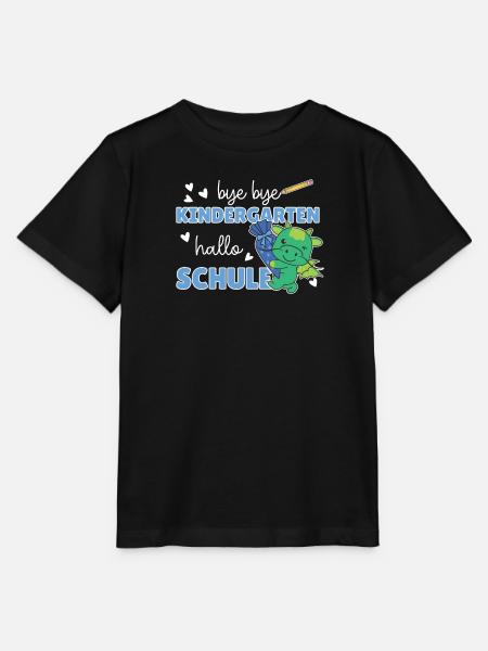 bye bye Kindergarten hallo Schule Drache - Stanley/Stella Kinder T-Shirt MINI CREATOR  - Schwarz