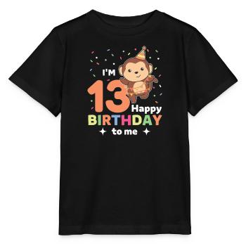 Singe pour les enfants de treize ans - T-shirt bio MINI CREATOR Stanley/Stella Enfant - noir - Devant - Mikhail (115cm)