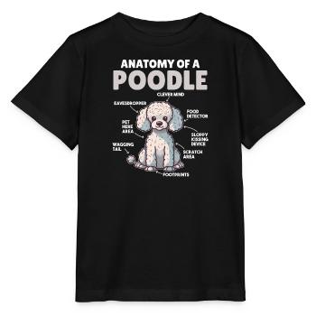 Dog Explanation Anatomy of a Poodle - Stanley/Stella MINI CREATOR Kids’ T-Shirt - black - Front - Mikhail (115cm)