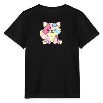 Kawaii Gothic Waschbär Pastellfarben Gothic - Stanley/Stella Kinder T-Shirt MINI CREATOR  - Schwarz - Vorne - Mikhail (115cm)