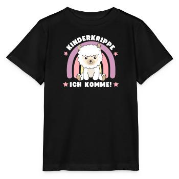 Kinderkrippe Ich Komme! Alpaka - Stanley/Stella Kinder T-Shirt MINI CREATOR  - Schwarz - Vorne - Mikhail (115cm)