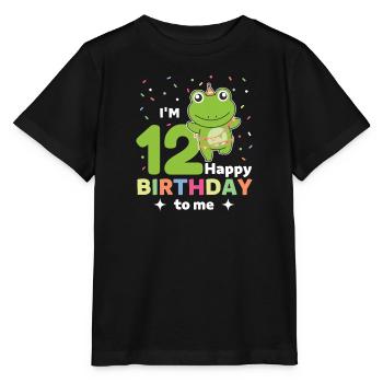 Grenouille pour les enfants de douze ans - T-shirt bio MINI CREATOR Stanley/Stella Enfant - noir - Devant - Mikhail (115cm)