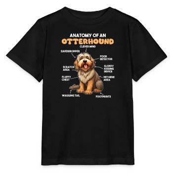 Dog Explanation Anatomy of an Otterhound - Stanley/Stella MINI CREATOR Kids’ T-Shirt - black - Front - Mikhail (115cm)