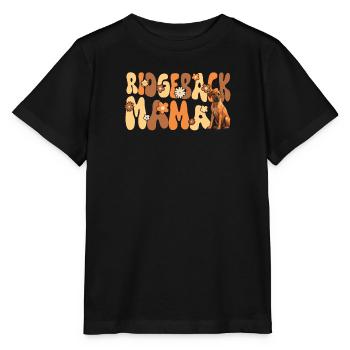 Rhodesian Ridgeback Groovy Ridgeback maman - T-shirt bio MINI CREATOR Stanley/Stella Enfant - noir - Devant - Mikhail (115cm)
