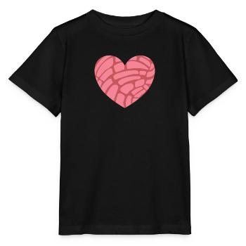 Concha Coeur de pain sucré mexicain - T-shirt bio MINI CREATOR Stanley/Stella Enfant - noir - Devant - Mikhail (115cm)