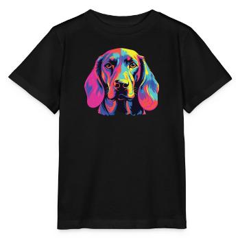 Aquarelles Bavarois colorés - T-shirt bio MINI CREATOR Stanley/Stella Enfant - noir - Devant - Mikhail (115cm)