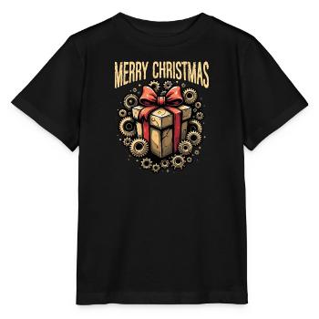 Merry Christmas Steampunk-weihnachten - Stanley/Stella Kinder T-Shirt MINI CREATOR  - Schwarz - Vorne - Mikhail (115cm)
