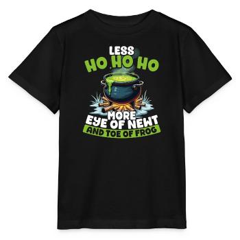 Weniger Ho Ho Ho Mehr Molchauge Und Froschzehe - Stanley/Stella Kinder T-Shirt MINI CREATOR  - Schwarz - Vorne - Mikhail (115cm)