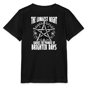 Die Längste Nacht Verspricht Hellere Tage - Stanley/Stella Kinder T-Shirt MINI CREATOR  - Schwarz - Vorne - Mikhail (115cm)