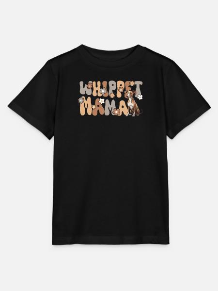 Whippet Groovy Whippet Mama - Stanley/Stella Kinder T-Shirt MINI CREATOR - Schwarz