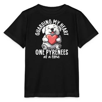 Chien de montagne des Pyrénées Chien des Grands Pyrénées Amour - T-shirt bio MINI CREATOR Stanley/Stella Enfant - noir - Devant - Mikhail (115cm)