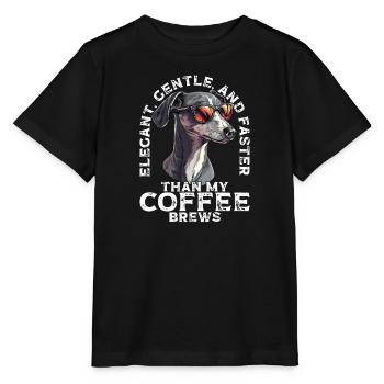 Lustiger Greyhound Hunde Spruch - Stanley/Stella Kinder T-Shirt MINI CREATOR  - Schwarz - Vorne - Mikhail (115cm)