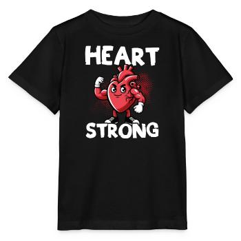 Liebe Dein Herz Red Ribbon Bewusstsein - Stanley/Stella Kinder T-Shirt MINI CREATOR  - Schwarz - Vorne - Mikhail (115cm)