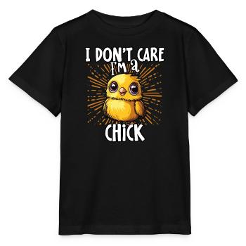 Je m’en fiche je suis une nana - une nana douce - T-shirt bio MINI CREATOR Stanley/Stella Enfant - noir - Devant - Mikhail (115cm)