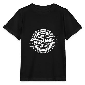 Bester Ehemann Ehe Mann Geschenk - Stanley/Stella Kinder T-Shirt MINI CREATOR  - Schwarz - Vorne - Mikhail (115cm)