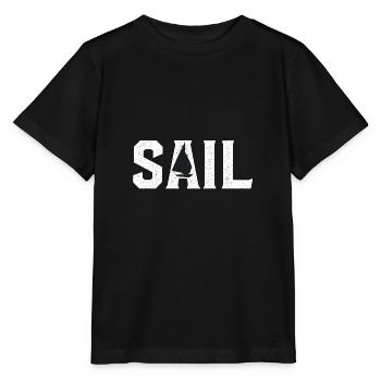 Sail Boat - Stanley/Stella MINI CREATOR Kids’ T-Shirt - black - Front - Mikhail (115cm)