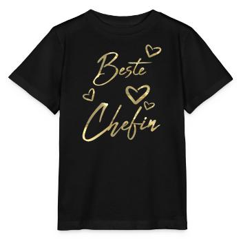 Beste Chefin - Stanley/Stella Kinder T-Shirt MINI CREATOR  - Schwarz - Vorne - Mikhail (115cm)