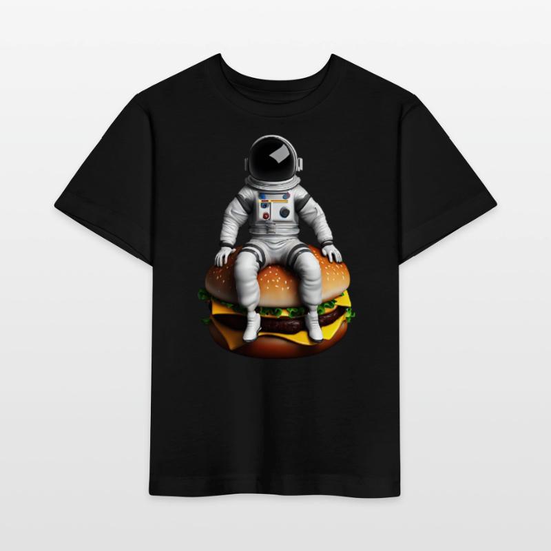 Astronaute spatial Cheeseburger T-shirt bio MINI CREATOR Stanley/Stella Enfant