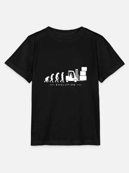 Lagerist Gabelstaplerfahrer Lager Evolution - Stanley/Stella Kinder T-Shirt MINI CREATOR  - Schwarz
