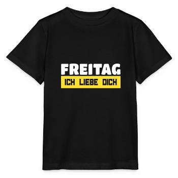 Freitag, Ich Liebe Dich - Stanley/Stella Kinder T-Shirt MINI CREATOR  - Schwarz - Vorne - Mikhail (115cm)